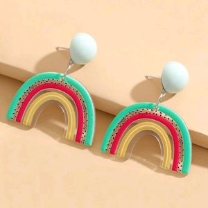 🍉5 for $25* 80's Rainbow Earrings